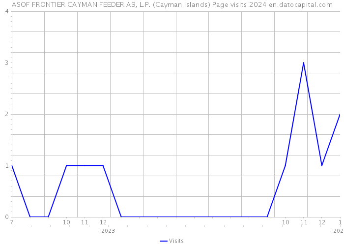 ASOF FRONTIER CAYMAN FEEDER A9, L.P. (Cayman Islands) Page visits 2024 