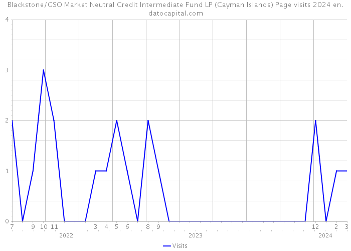Blackstone/GSO Market Neutral Credit Intermediate Fund LP (Cayman Islands) Page visits 2024 