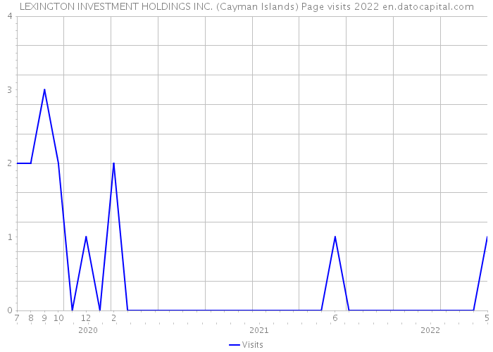 LEXINGTON INVESTMENT HOLDINGS INC. (Cayman Islands) Page visits 2022 