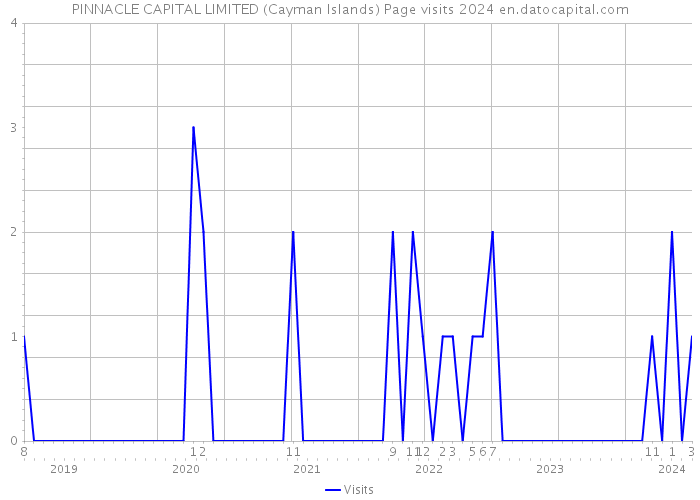 PINNACLE CAPITAL LIMITED (Cayman Islands) Page visits 2024 