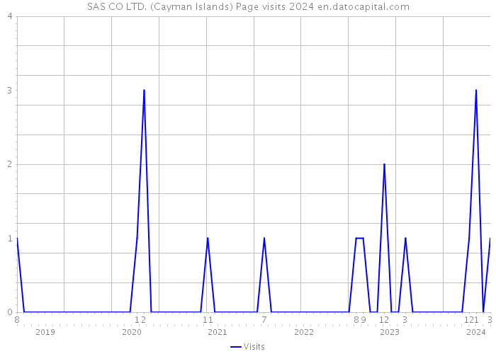 SAS CO LTD. (Cayman Islands) Page visits 2024 