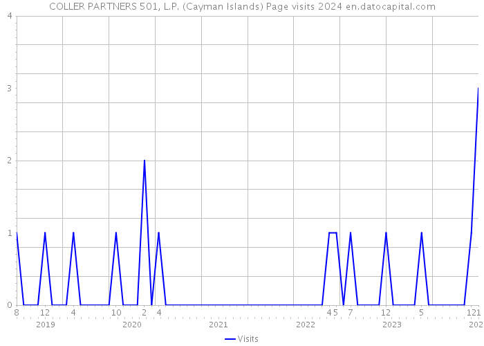 COLLER PARTNERS 501, L.P. (Cayman Islands) Page visits 2024 