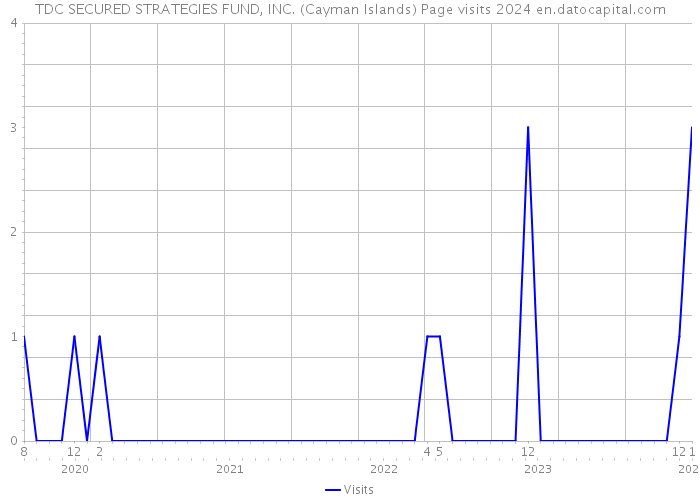 TDC SECURED STRATEGIES FUND, INC. (Cayman Islands) Page visits 2024 