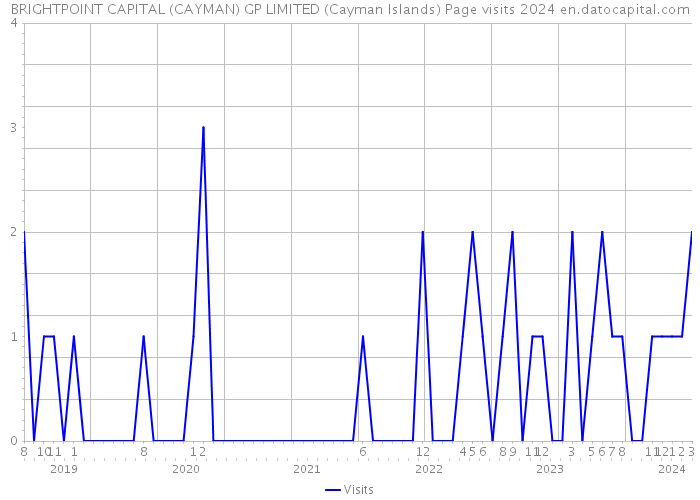 BRIGHTPOINT CAPITAL (CAYMAN) GP LIMITED (Cayman Islands) Page visits 2024 