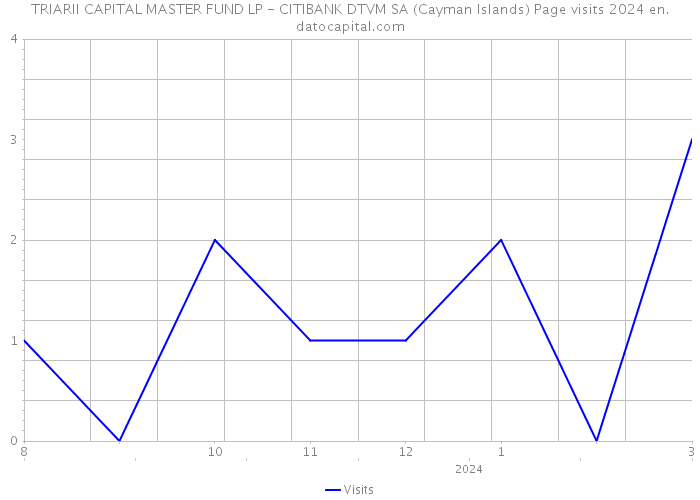 TRIARII CAPITAL MASTER FUND LP - CITIBANK DTVM SA (Cayman Islands) Page visits 2024 