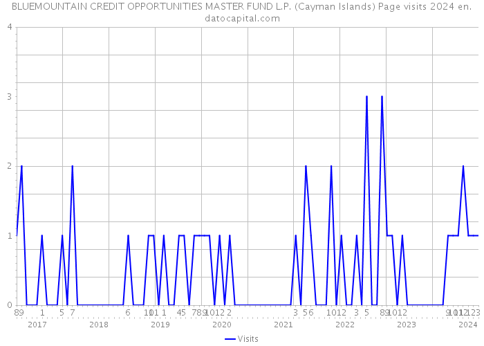 BLUEMOUNTAIN CREDIT OPPORTUNITIES MASTER FUND L.P. (Cayman Islands) Page visits 2024 