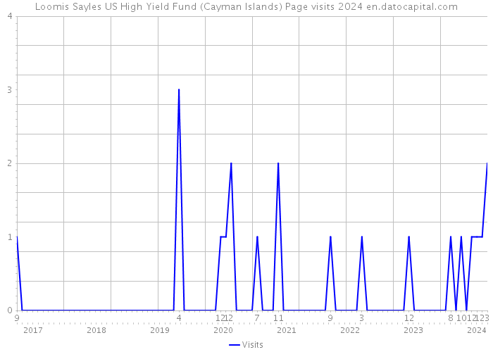 Loomis Sayles US High Yield Fund (Cayman Islands) Page visits 2024 