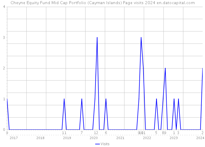 Cheyne Equity Fund Mid Cap Portfolio (Cayman Islands) Page visits 2024 