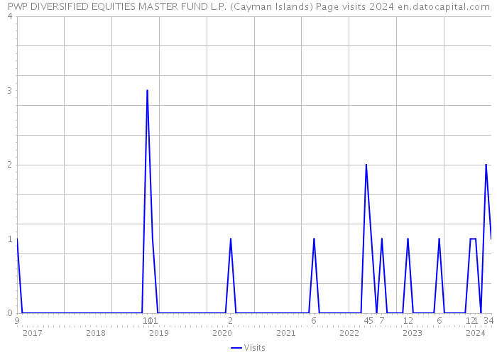 PWP DIVERSIFIED EQUITIES MASTER FUND L.P. (Cayman Islands) Page visits 2024 