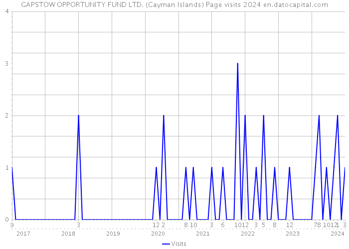GAPSTOW OPPORTUNITY FUND LTD. (Cayman Islands) Page visits 2024 