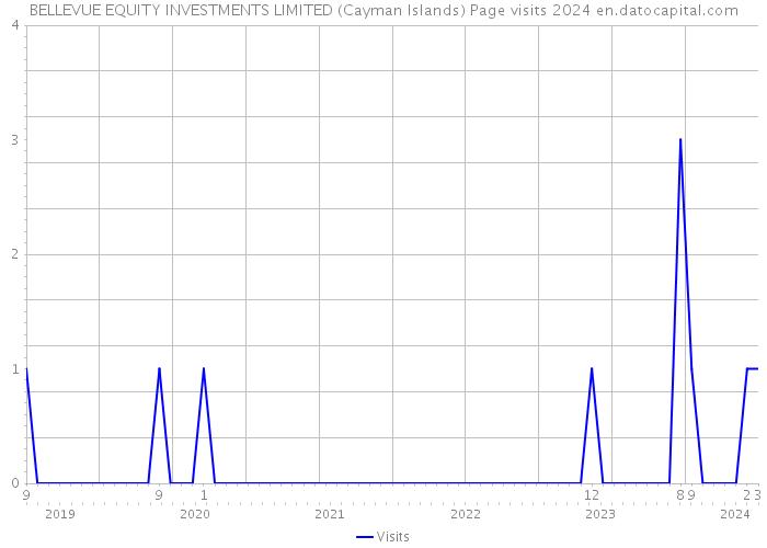 BELLEVUE EQUITY INVESTMENTS LIMITED (Cayman Islands) Page visits 2024 