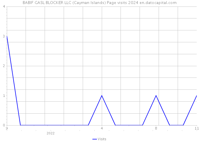 BABIF GASL BLOCKER LLC (Cayman Islands) Page visits 2024 
