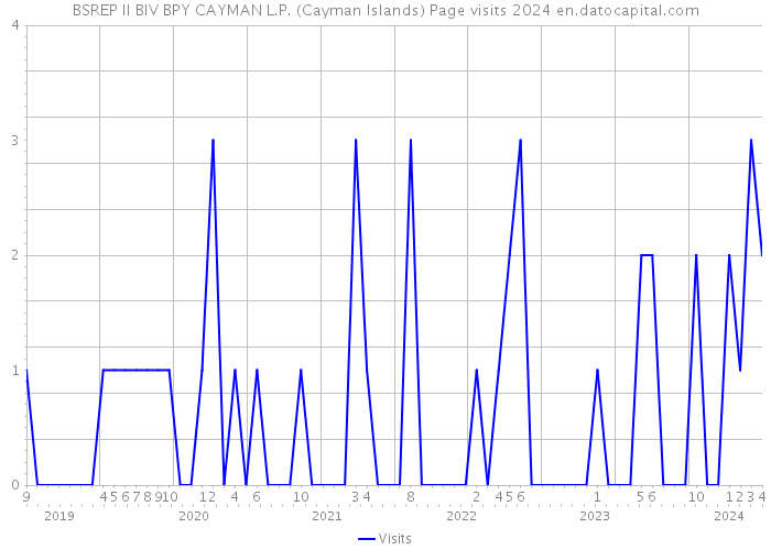 BSREP II BIV BPY CAYMAN L.P. (Cayman Islands) Page visits 2024 