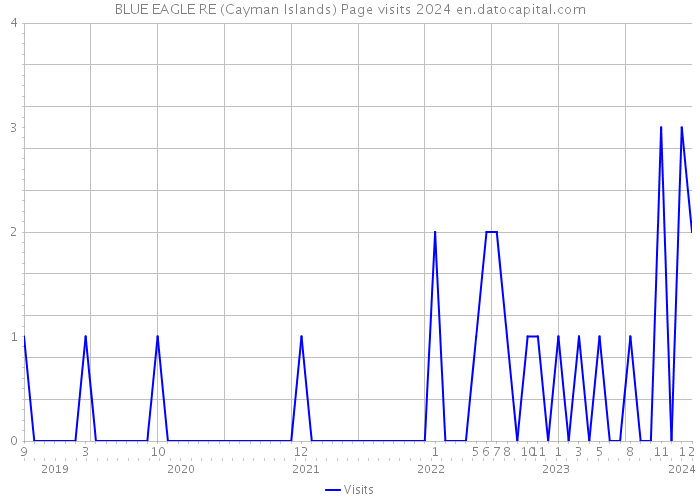 BLUE EAGLE RE (Cayman Islands) Page visits 2024 