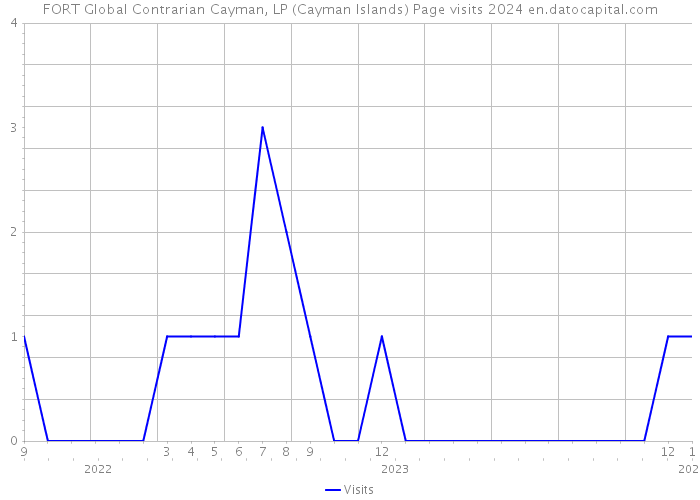 FORT Global Contrarian Cayman, LP (Cayman Islands) Page visits 2024 