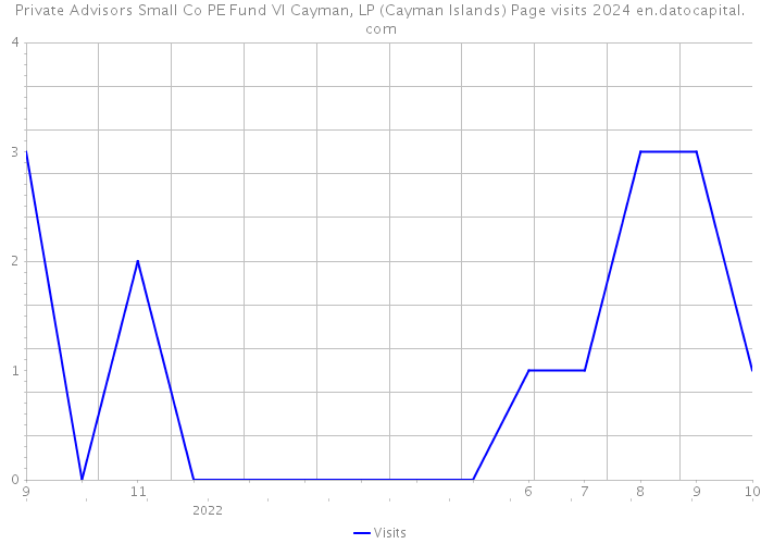 Private Advisors Small Co PE Fund VI Cayman, LP (Cayman Islands) Page visits 2024 