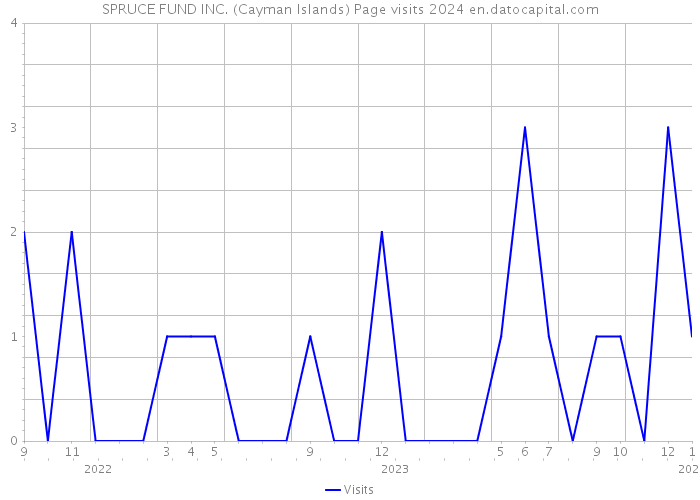 SPRUCE FUND INC. (Cayman Islands) Page visits 2024 