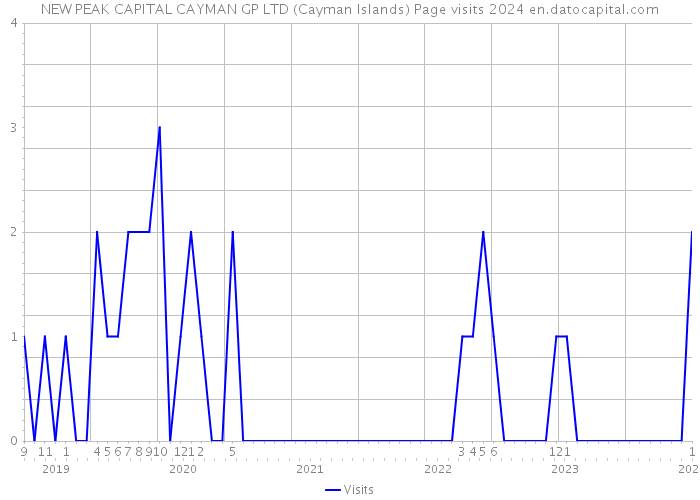 NEW PEAK CAPITAL CAYMAN GP LTD (Cayman Islands) Page visits 2024 
