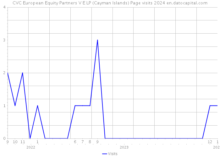 CVC European Equity Partners V E LP (Cayman Islands) Page visits 2024 