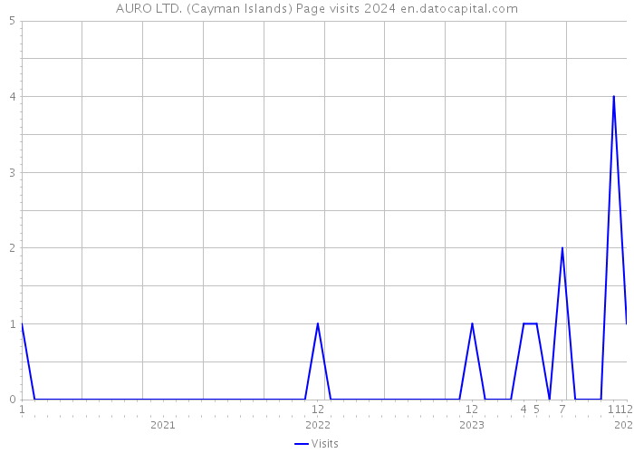AURO LTD. (Cayman Islands) Page visits 2024 