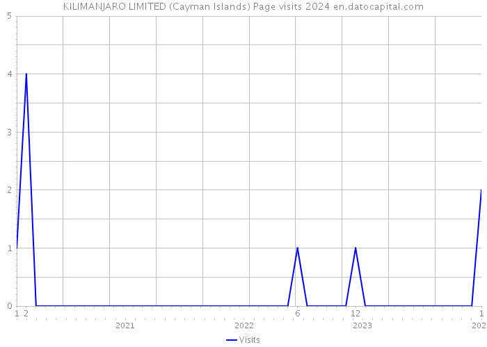 KILIMANJARO LIMITED (Cayman Islands) Page visits 2024 