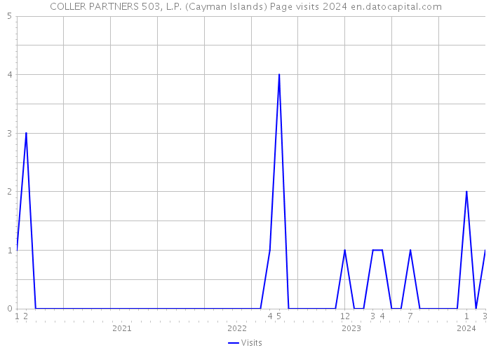 COLLER PARTNERS 503, L.P. (Cayman Islands) Page visits 2024 