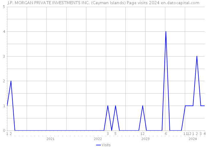 J.P. MORGAN PRIVATE INVESTMENTS INC. (Cayman Islands) Page visits 2024 