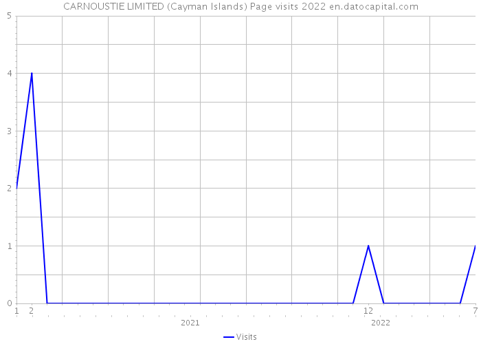 CARNOUSTIE LIMITED (Cayman Islands) Page visits 2022 