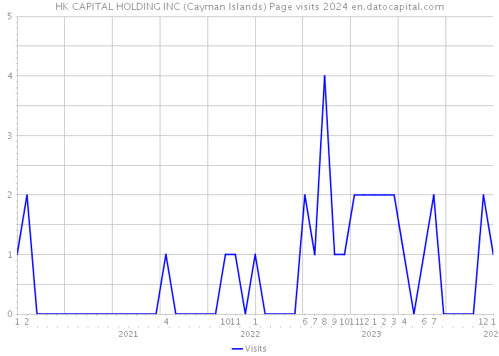 HK CAPITAL HOLDING INC (Cayman Islands) Page visits 2024 