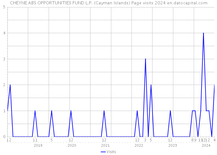 CHEYNE ABS OPPORTUNITIES FUND L.P. (Cayman Islands) Page visits 2024 