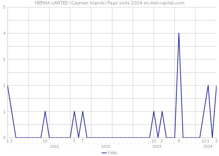 HERMA LIMITED (Cayman Islands) Page visits 2024 