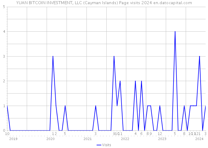YUAN BITCOIN INVESTMENT, LLC (Cayman Islands) Page visits 2024 