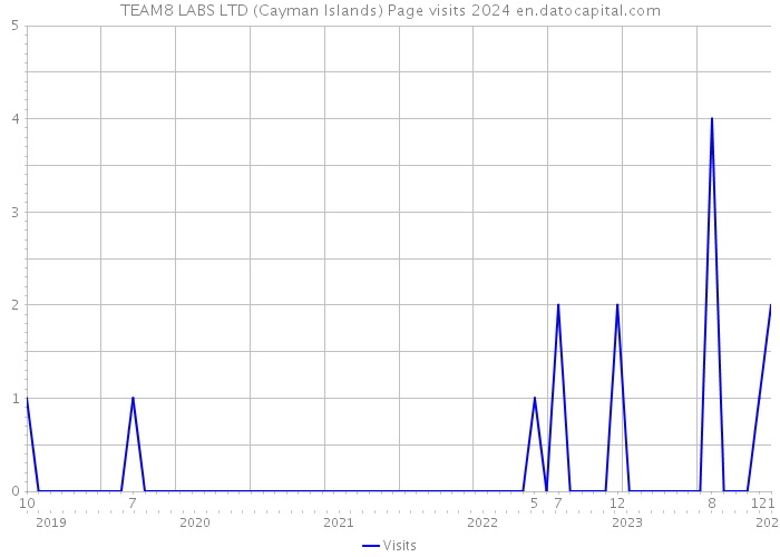 TEAM8 LABS LTD (Cayman Islands) Page visits 2024 