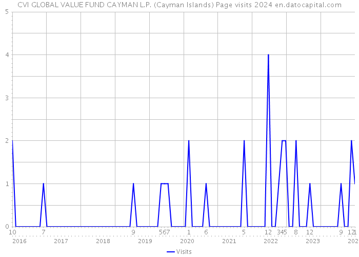 CVI GLOBAL VALUE FUND CAYMAN L.P. (Cayman Islands) Page visits 2024 