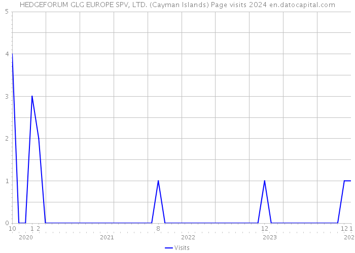 HEDGEFORUM GLG EUROPE SPV, LTD. (Cayman Islands) Page visits 2024 
