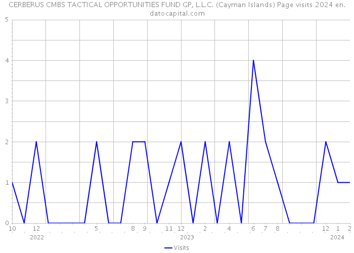 CERBERUS CMBS TACTICAL OPPORTUNITIES FUND GP, L.L.C. (Cayman Islands) Page visits 2024 