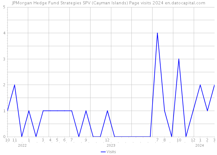 JPMorgan Hedge Fund Strategies SPV (Cayman Islands) Page visits 2024 