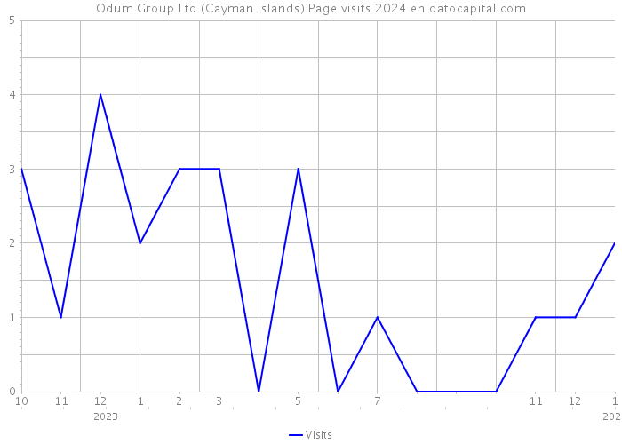 Odum Group Ltd (Cayman Islands) Page visits 2024 