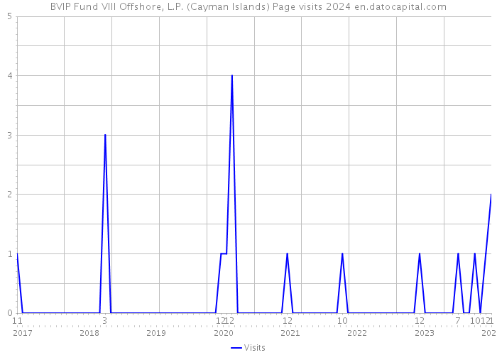 BVIP Fund VIII Offshore, L.P. (Cayman Islands) Page visits 2024 