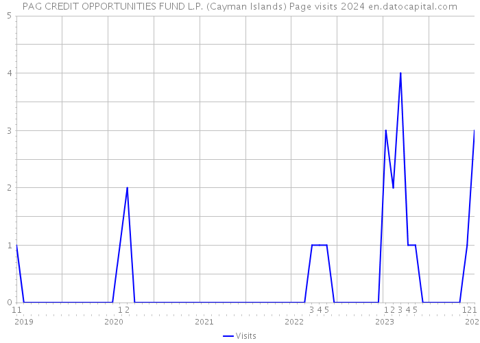 PAG CREDIT OPPORTUNITIES FUND L.P. (Cayman Islands) Page visits 2024 