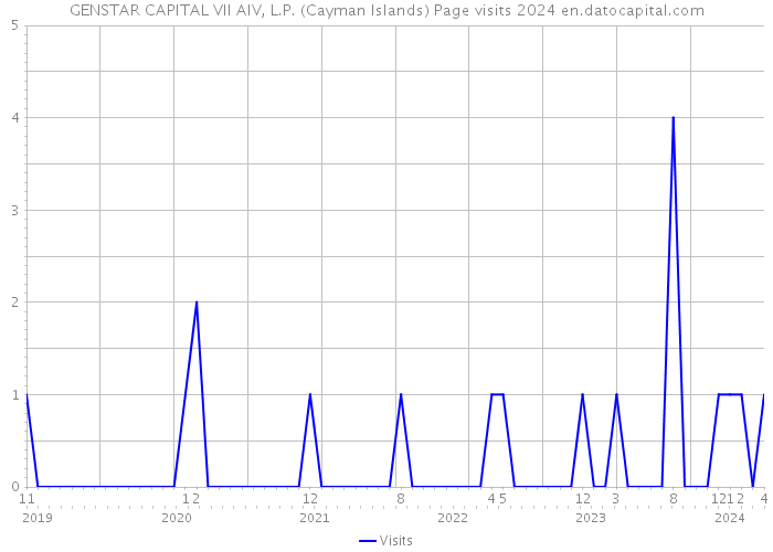 GENSTAR CAPITAL VII AIV, L.P. (Cayman Islands) Page visits 2024 