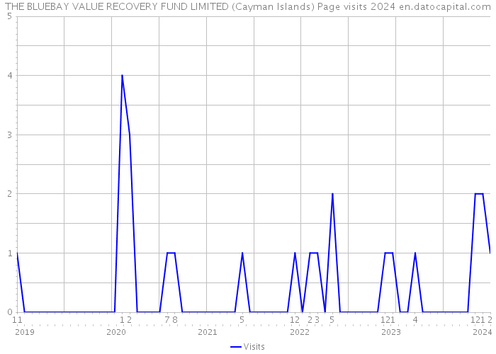 THE BLUEBAY VALUE RECOVERY FUND LIMITED (Cayman Islands) Page visits 2024 