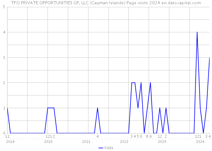 TFO PRIVATE OPPORTUNITIES GP, LLC (Cayman Islands) Page visits 2024 
