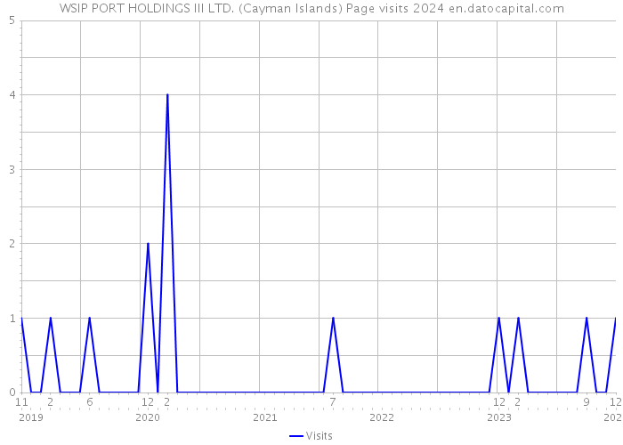 WSIP PORT HOLDINGS III LTD. (Cayman Islands) Page visits 2024 