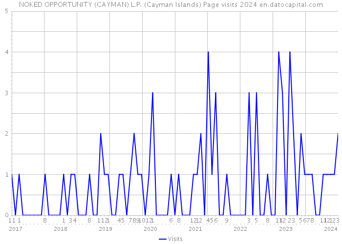 NOKED OPPORTUNITY (CAYMAN) L.P. (Cayman Islands) Page visits 2024 