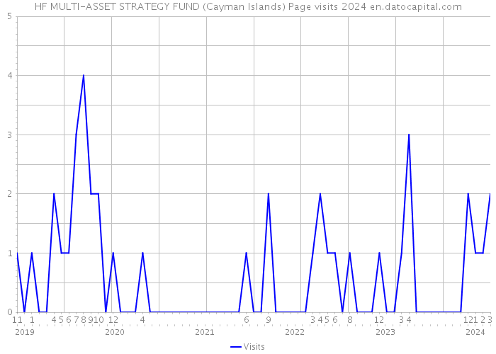 HF MULTI-ASSET STRATEGY FUND (Cayman Islands) Page visits 2024 
