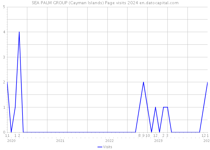 SEA PALM GROUP (Cayman Islands) Page visits 2024 
