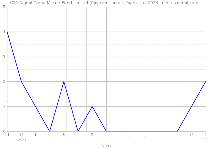 GSR Digital Trend Master Fund Limited (Cayman Islands) Page visits 2024 