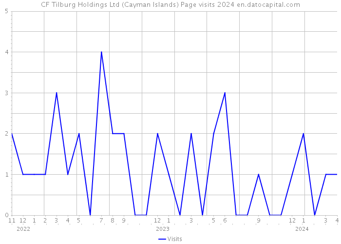 CF Tilburg Holdings Ltd (Cayman Islands) Page visits 2024 