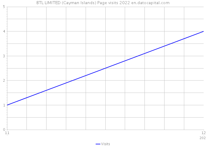 BTL LIMITED (Cayman Islands) Page visits 2022 
